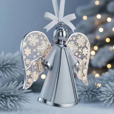 Ornamento de Anjo Celestial Anjo da Guarda Decoração Pendente de Anjo em Miniatura para Árvore de Natal Decoração Festiva para Casa Presente de Natal