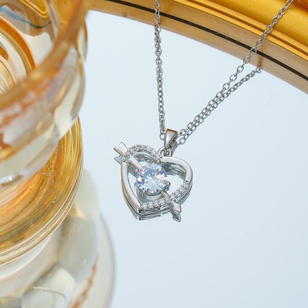 

Titanium Steel Heart Necklace - Non-Fading, Elegant & Trendy Clavicle Chain Jewelry