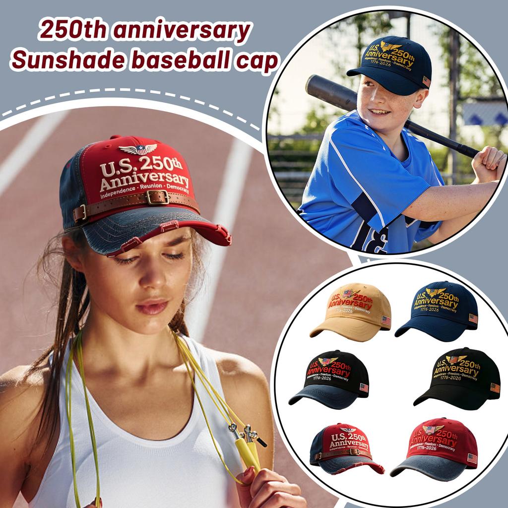 250th Anniversary Personalized Casual Sun Visor Baseball Cap Outdoor Peaked Cap For Men And Women