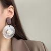 Unique Bohemian Seaside Shell Earrings - Exquisite Long Round Design for Women
