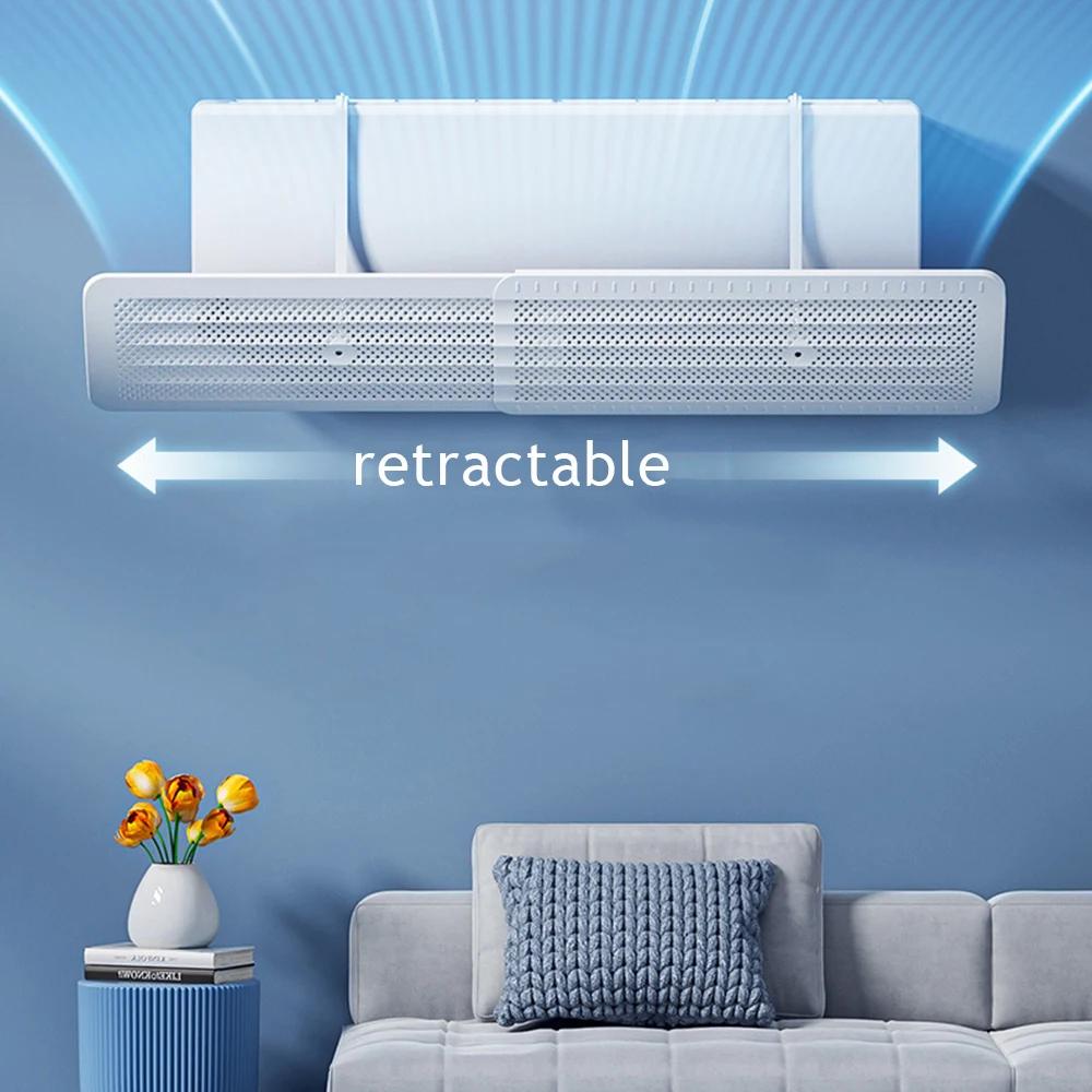 Retractable Air Conditioner Wind Deflector Anti-Direct Blowing Air Outlet Baffle Cold Air Deflector Baby Friendly Air Deflectors
