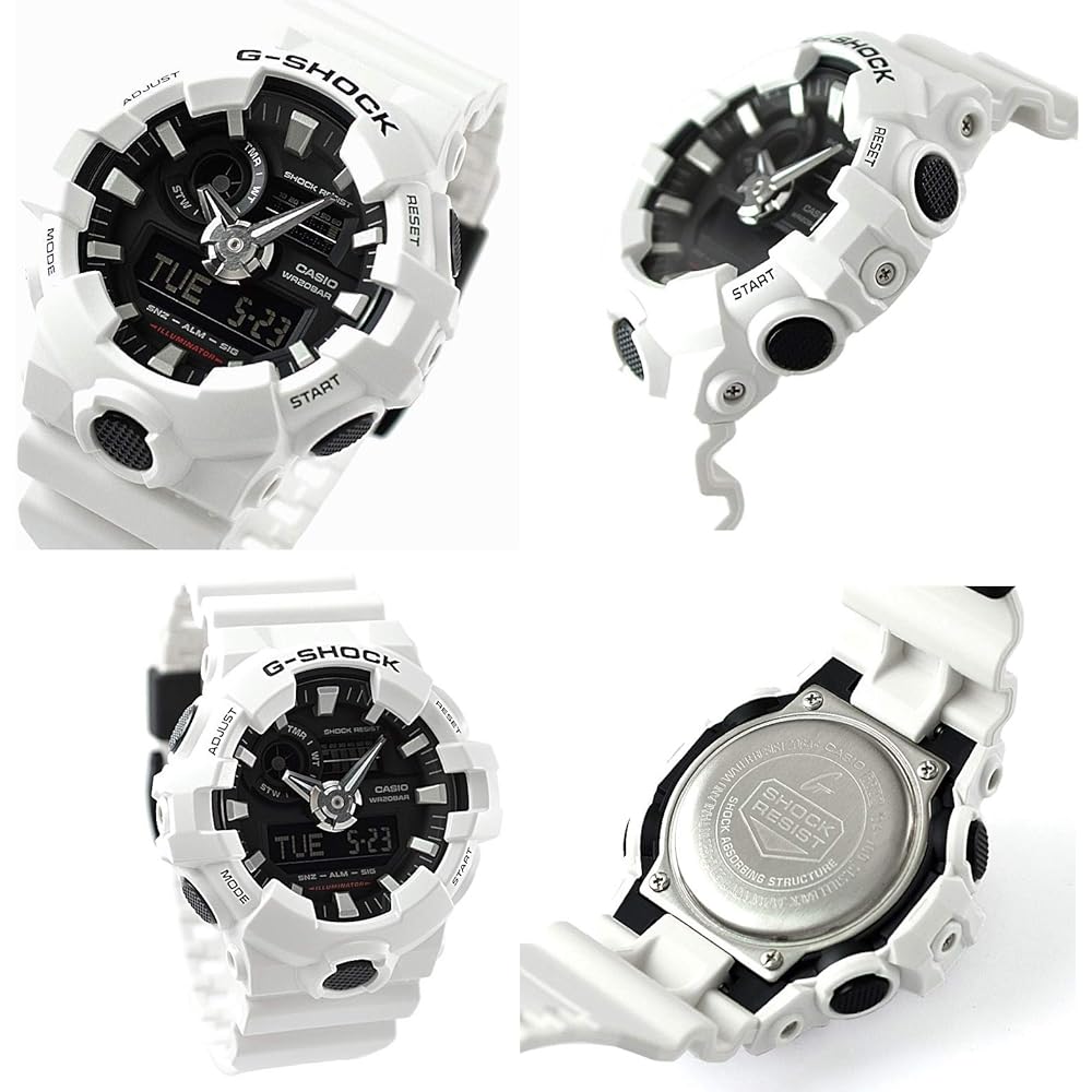 G-SHOCK GA-700 Series Men s Analog-Digital Watch 20 Bar Water Resistant Plastic Strap