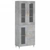 VidaXL Highboard Concrete Grey 69.5x34x180 Cm Engineered Wood 3198581