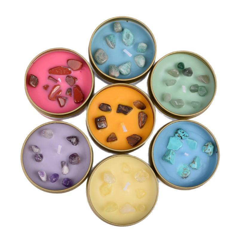 Scented Seven-color Set Crystal Aromatherapy Candle Atmosphere Gift Box