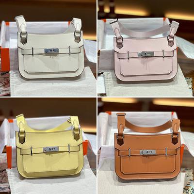 Hoogwaardige Koeienhuid Tas Met Gesp En Dik Touw Enkele Schouder Crossbody Tas Gypsy Mini Dromerig Paars Tongle Veelzijdige Tas