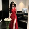 Pure Desire Temperament Strap Neck Dress Female Summer Hottie Backless Sexy Slim Slim Seaside Vacation Dress