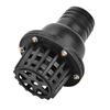 Water Pump Foot Valve Black PVC Low Pressure Flat Check Valve for Fluid Machine(2in)