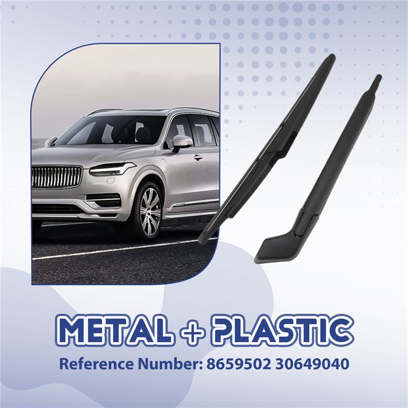 M63K-Rear Windshield Wiper Arm And Wiper Blade Set 8659502 30649040 For VOLVO XC90 I 2002-2014