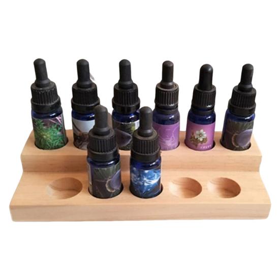 Essential Oil Display Stand Storage Rack Single/Double Layer Large Capacity Wooden Perfume