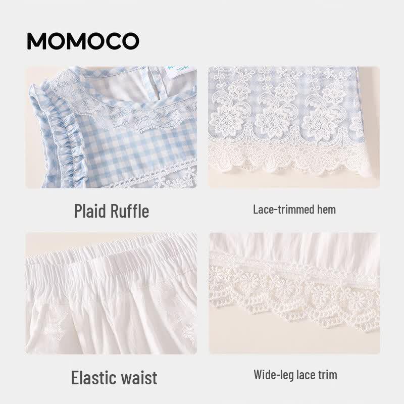 MOMOCO Girls' Sweet Summer Two-Piece Set