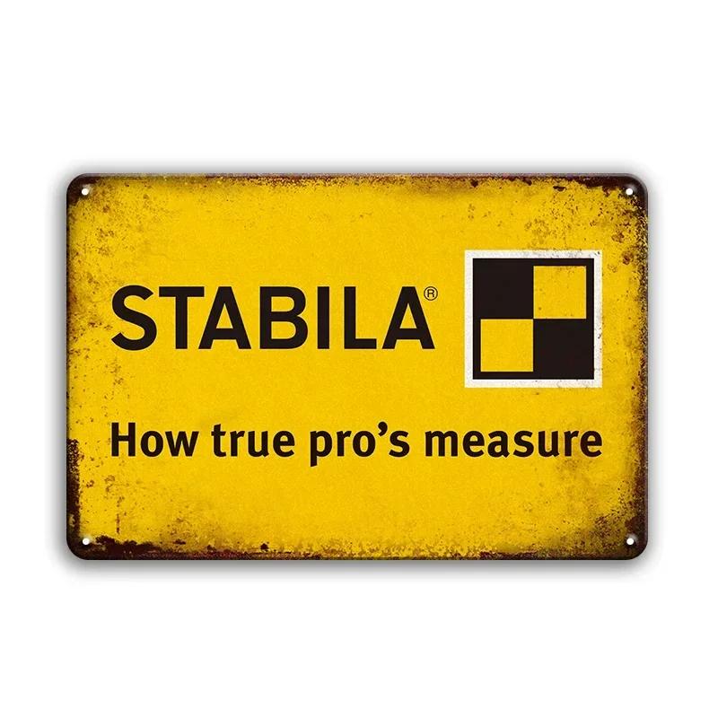 Retro Tool Stihl Brand Metal Tin Sign Vintage Plate Vintage Plaque For Man Cave Home Bar Cafe Garage Workshop Club Wall Decor