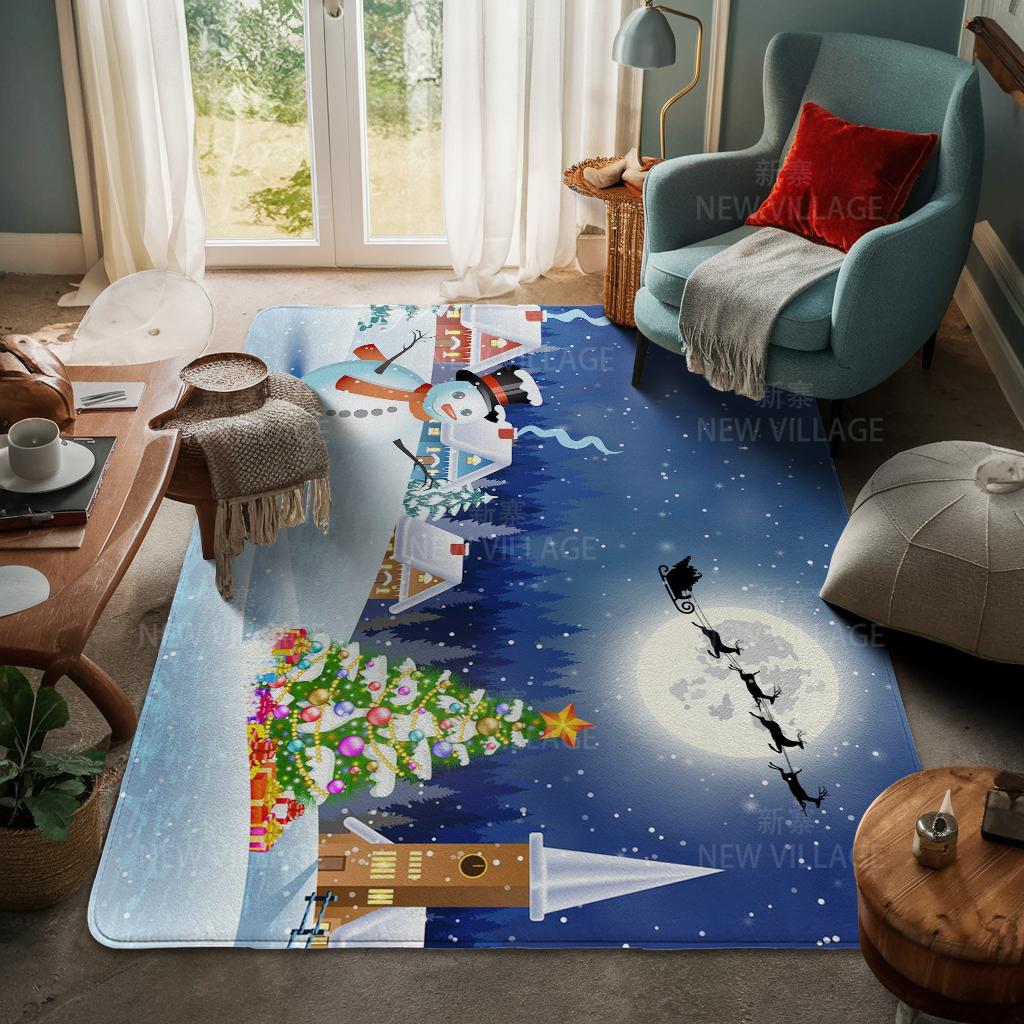 

Ковер у входа в дом Домашний коврик у двери Гостиная Ванная Комната Ноги ванная комната Нескользящие коврики с водопоглощением для ванной Счастливого Рождества зима 400mmx600mm