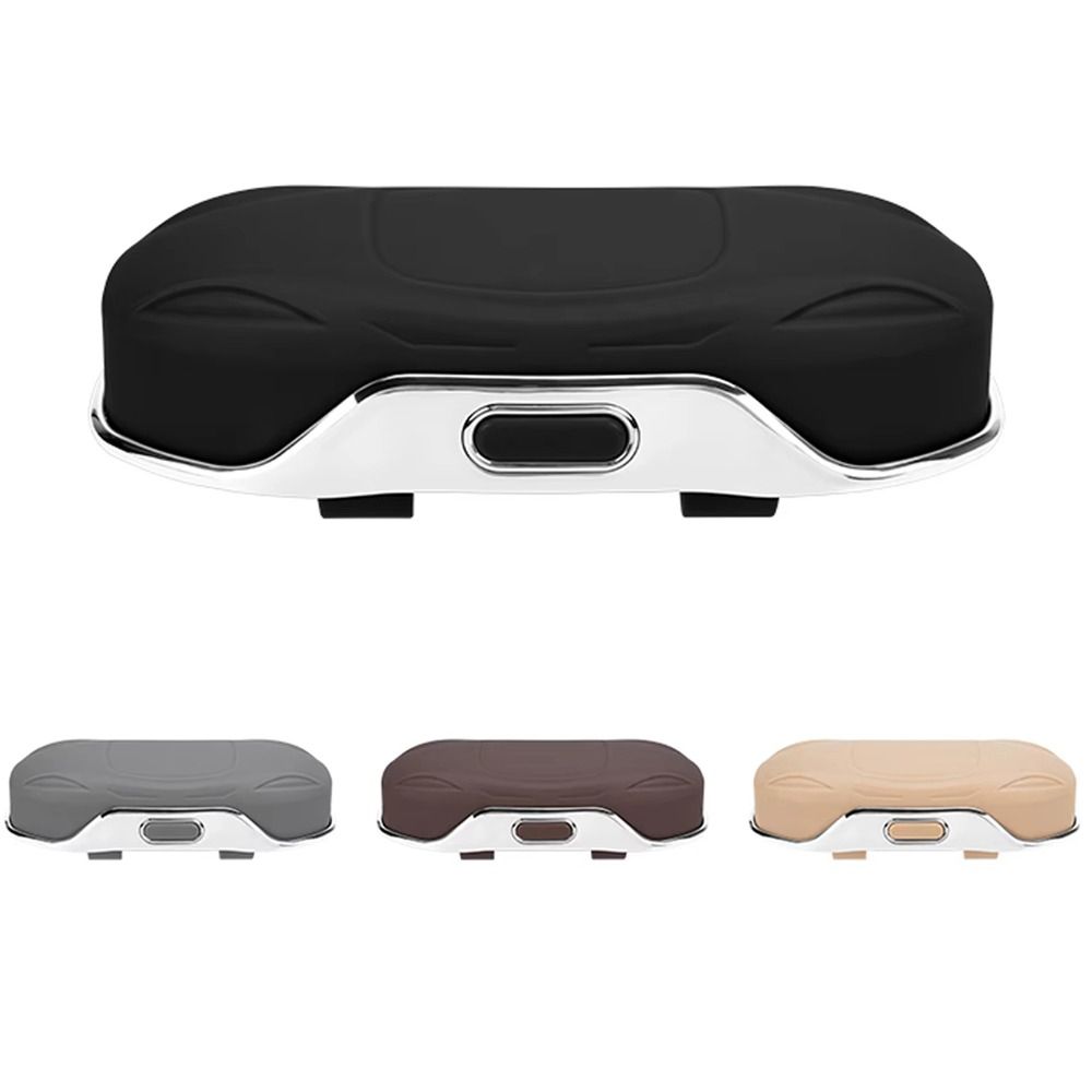 Press Silent Car Glasses Box Shockproof Eyeglasses Protection Box  Car Interior Accessories