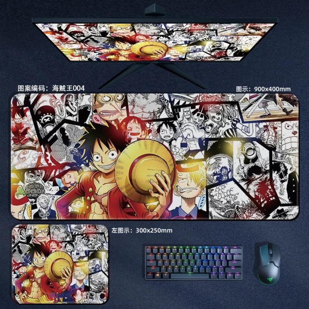 Nautical King Animation Periphery Cute ONE PIECE Leather Mouse Pad Boys Oversized Small E-sports Game Office Computer Keyboard Pad Notebook Table Mat