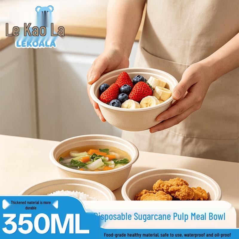 

Lekaoala Disposable Sugarcane Tableware