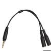 Audio Male To 2 Female 3.5mm Audio Cable Headset Adapter Cord Audio Splitter Cable Microphone Separator Audio Converter