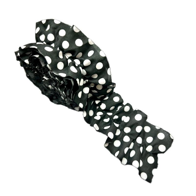 Festive Burlap Ruffled Plaid Ribbon: Red/Black & Black/White