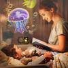 21 Sets of Films 360 Rotating Star Projector Night Lights Star Galaxy Projector Home Bedroom Ceiling Decoration Lamp
