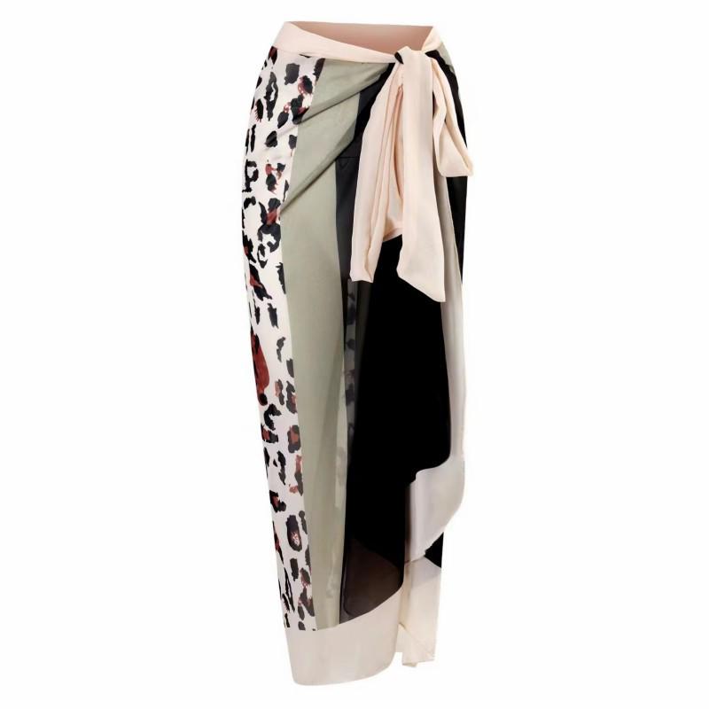 2024 Women's European & American Retro Print One-Piece Swimsuit - Slimming Beach Dress for Hot Spring Vacations