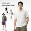 Warrior Men's Waffle Knit Polo T-Shirt