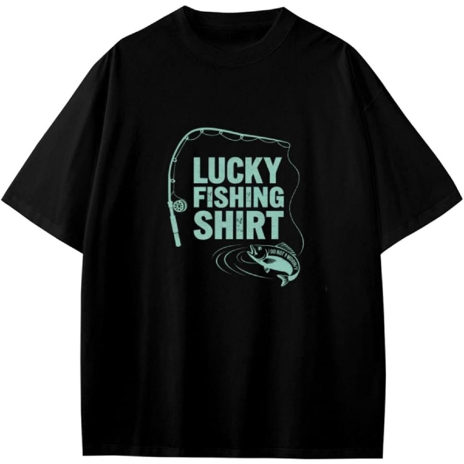 Счастливая Рыбацкая Рубашка для Мальчиков, Девочек, Подростков, Футболка, Аниме Подарок S