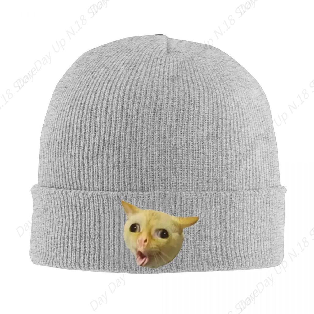 I Go Cat Coughing Meme Hat Autumn Winter Beanie Warm Cap Unisex Skullcap