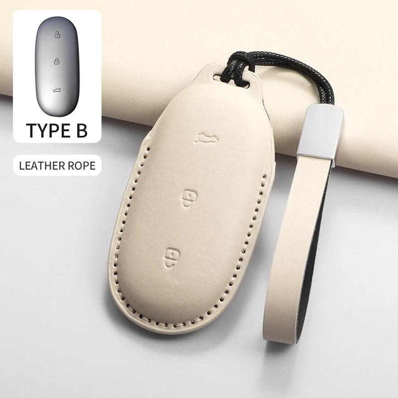 For Lixiang L9 L8 L7 L6 Remote Control Protect Cover Durable Accessories Pu Leather Car Key Case Cover
