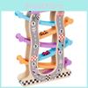 Wooden Six Layer Track Car Children Stem Toy Cognitive Skills Play Creative