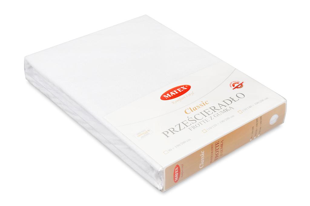 Classic Terry Sheet with Elastic 190x210, 200x220x20, White_01, Matex