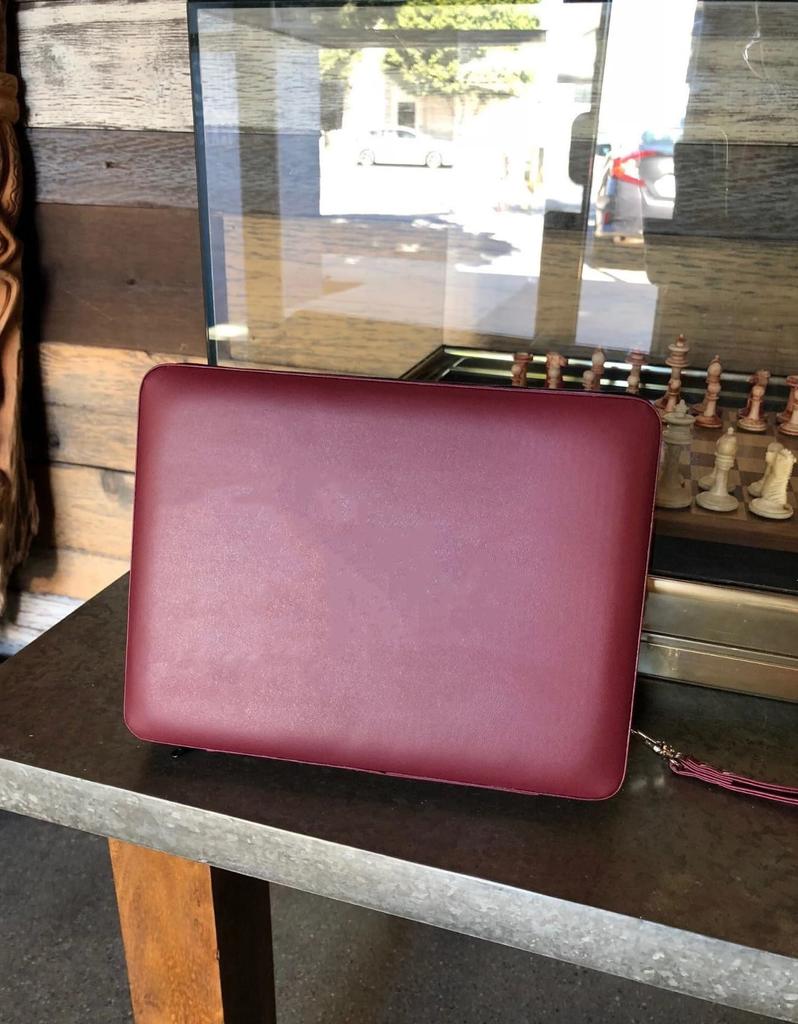 WE Games Burgundy Magnetic Backgammon Set with Carrying Strap Travel Size -