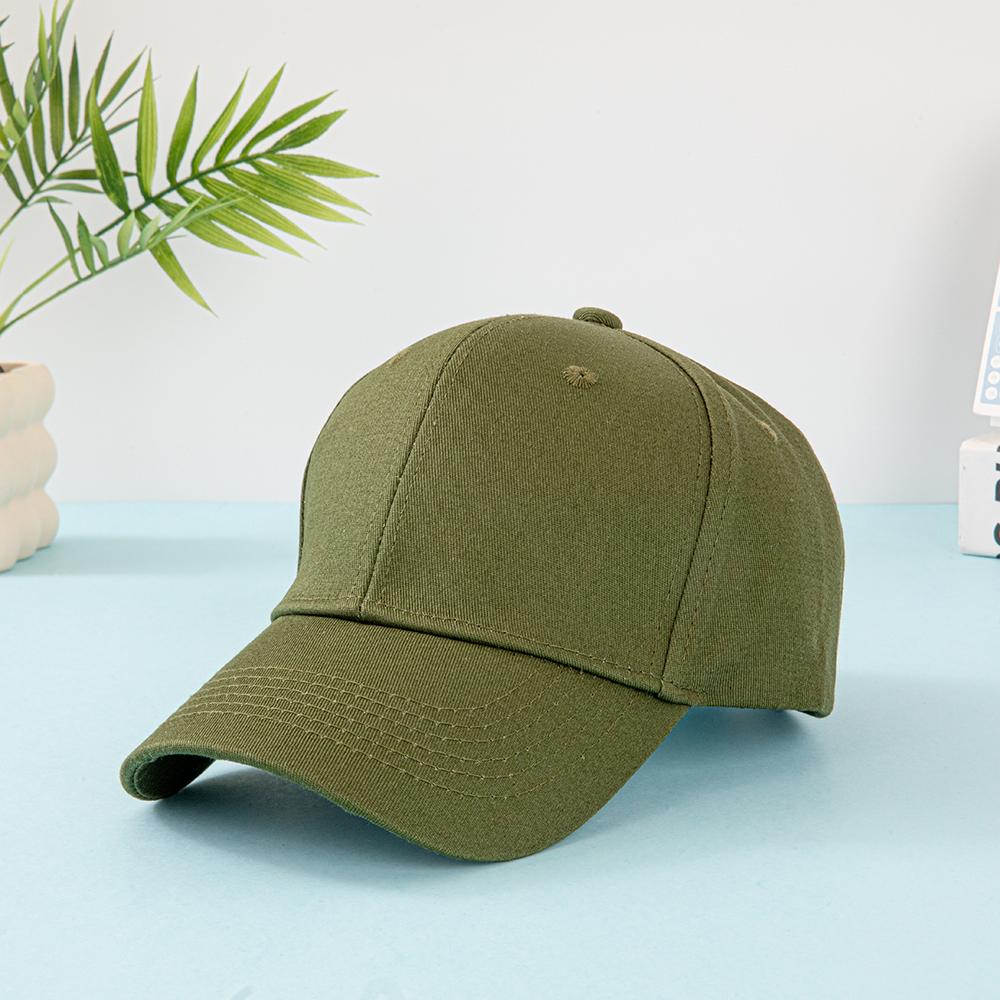 100% Cotton Adjustable Baseball Cap Solid Color Classic Dad Hat Unisex Casual Sun Protection Hat For Outdoor Running Hiking