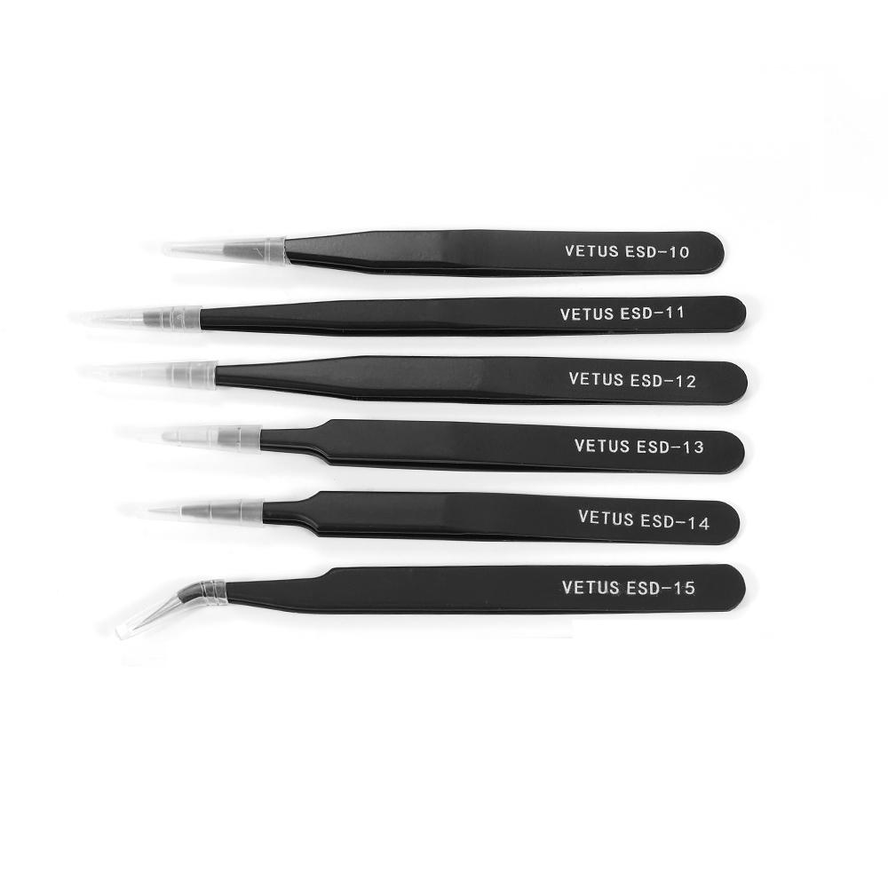 1Pcs Good Quality Stainless Steel Multi Kind Tweezers Anti-static for Beads Diamond etc Jewelry Accessories Tools