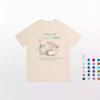 Large size 100kg high-end pure cotton short-sleeved t-shirt women's summer new loose American trendy brand design sense clothes