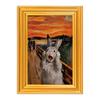 Wooden Photo Frame Refrigerator Magnet Animal Frame Fridge Magnet Home Office Whiteboard Decorative Accessories Humorous Gift