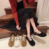 Women's Flat Furry Loafers: 2025 Slip-on Bow Moccasins - Autumn Hot Style, Cute Low-Cut