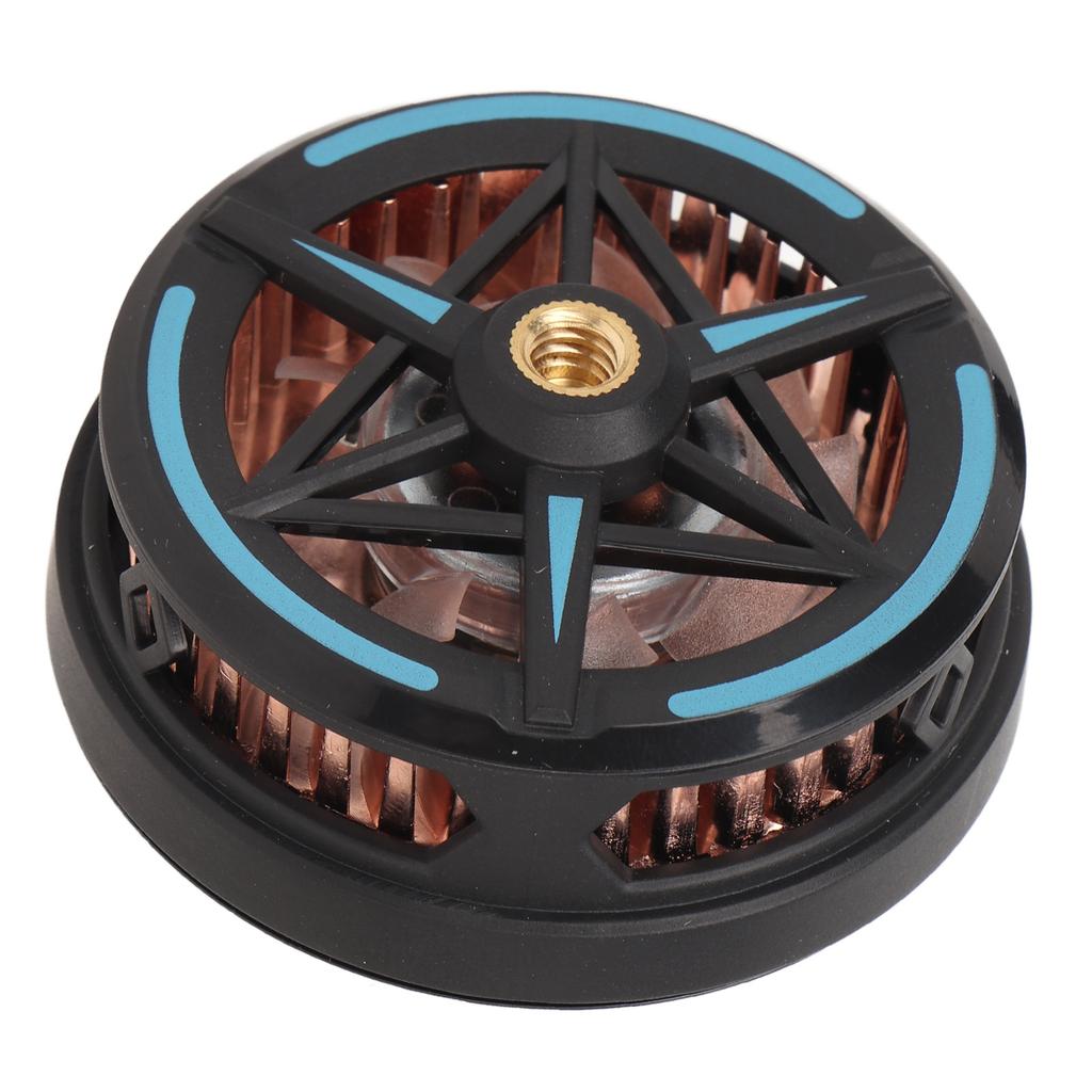 Black Portable Mobile Phone Radiator Intelligent Temperature Control Phone Radiator Fan for Gaming Live Streaming