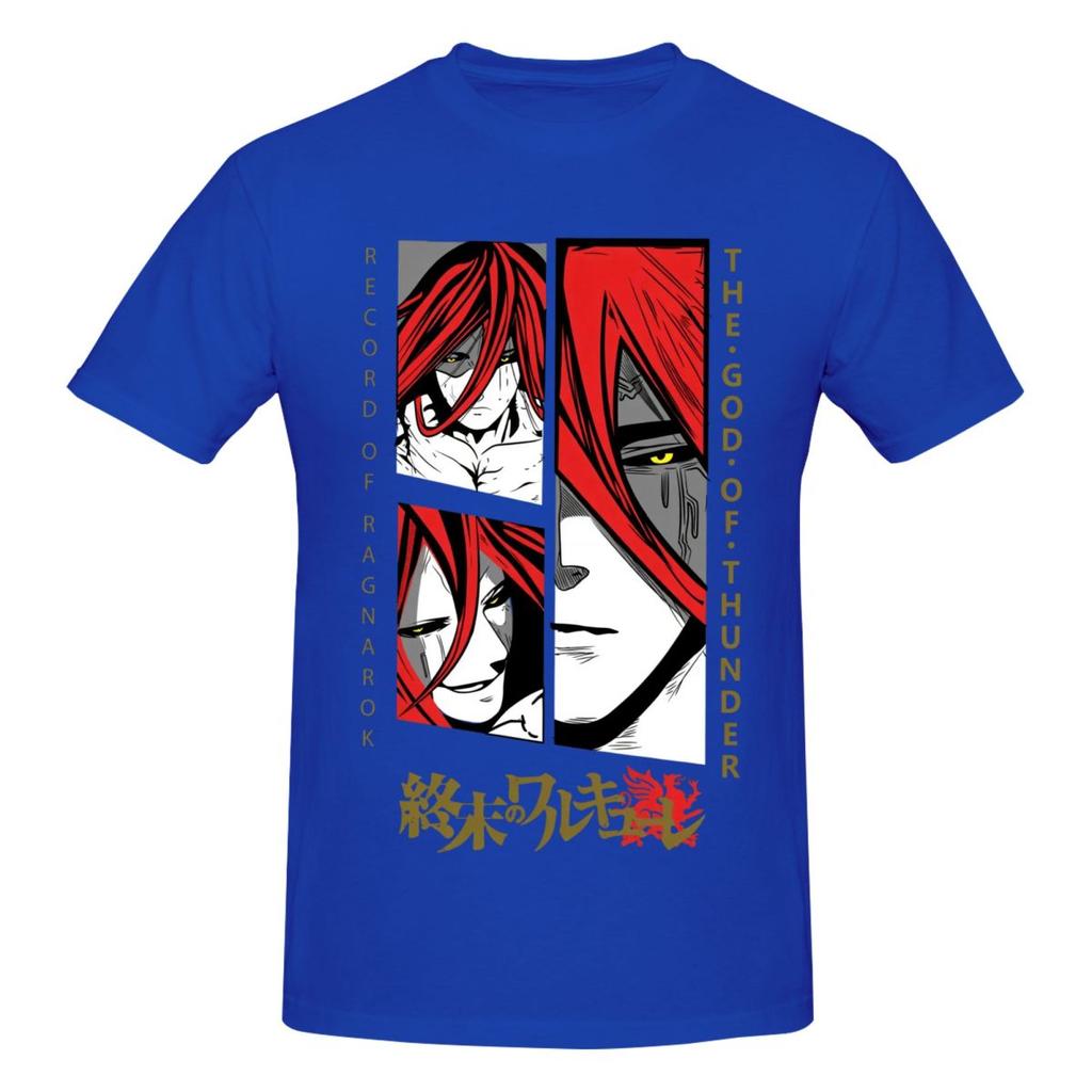 Record Of Ragnarok Drawing Retro T Shirts Graphic Y2k Unique Oneck Unisex Wounisex T Shirts Tops