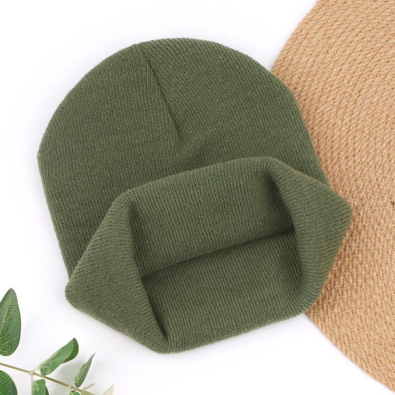 Embroidery IT knitted hat new trend autumn and winter SH warm versatile simple casual men and women OW cold SH