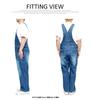 One Colors Plus Size Denim Relaxed Size Hickory Men's Overalls, Fit, 4L,