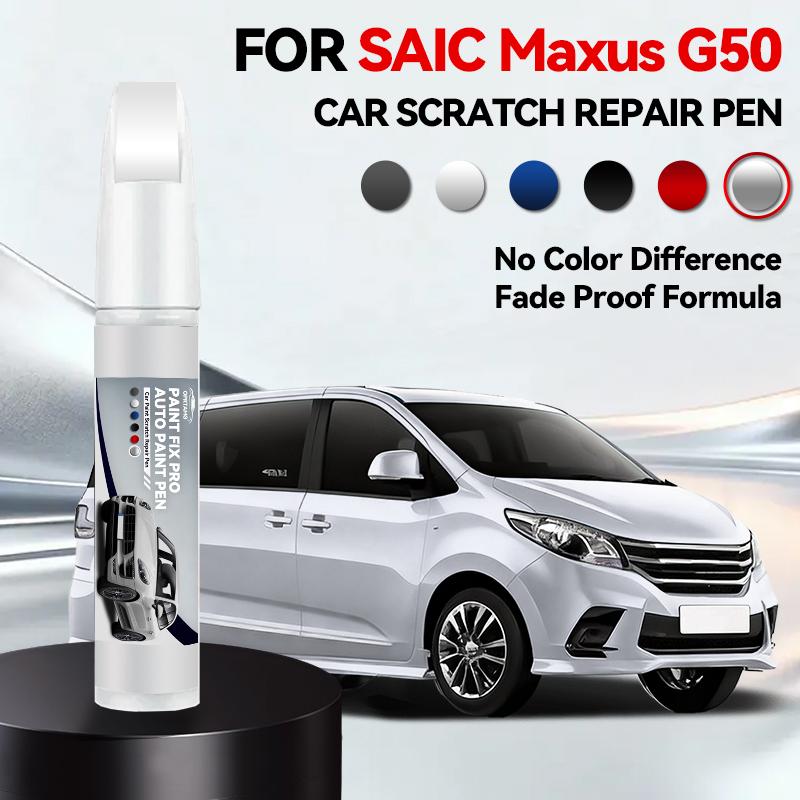 

Paint Repair Pen Touch Up Scratch Remover DIY Auto Accessories For SAIC Maxus G50 G50Plus Black White Silver Grey Blue Purple срібний