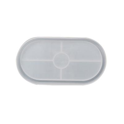 Resin Coaster Molds,Silicone Tray Coaster Resin Mold Oval Epoxy Resin Casting Mold for Home Decor Jewelry Box Resin Mold