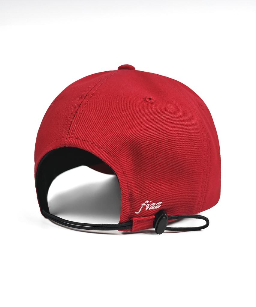 Nyuteib Soda String Oversized Ball Cap - Red