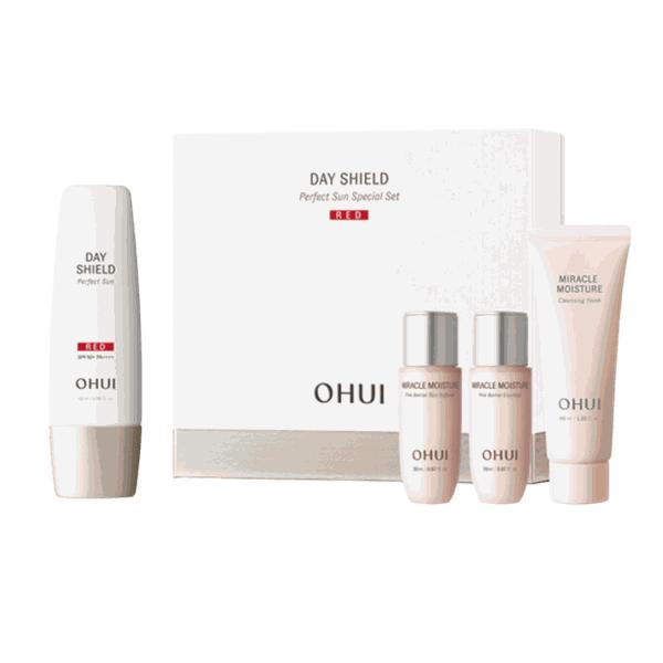 O HUI Day Shield Perfect Sun RED Special Set 4 Items / Moisturizing, Korean Cosmetics, Kbeauty