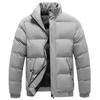 Men's Autumn and Winter Fashion Lapel Cotton-padded Jacket Thick Down Jacket