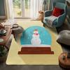 House Entrance Carpet Home Door Mat Living Room Bath Foot Bathroom Non-slip Water Absorption Rugs Bath Merry Christmas Winter
