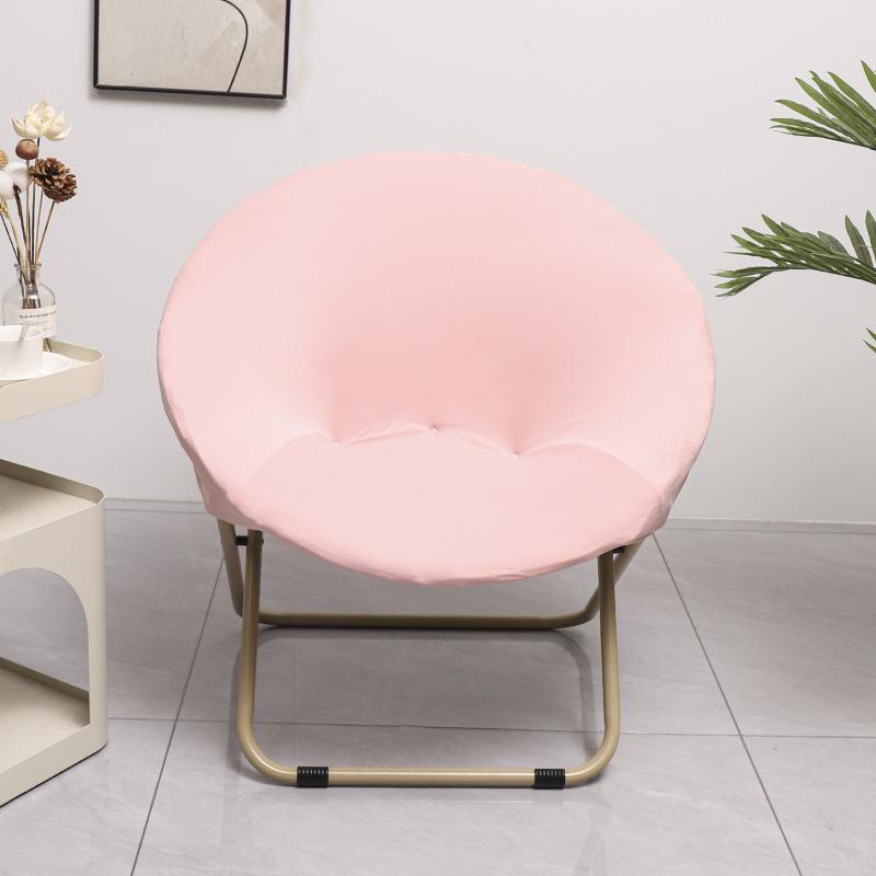 NEW Solid Color Saucer Chair Cover Spandex Protector Round Recliner Slipcover Polyester Removable Washable Moon Chair Cover