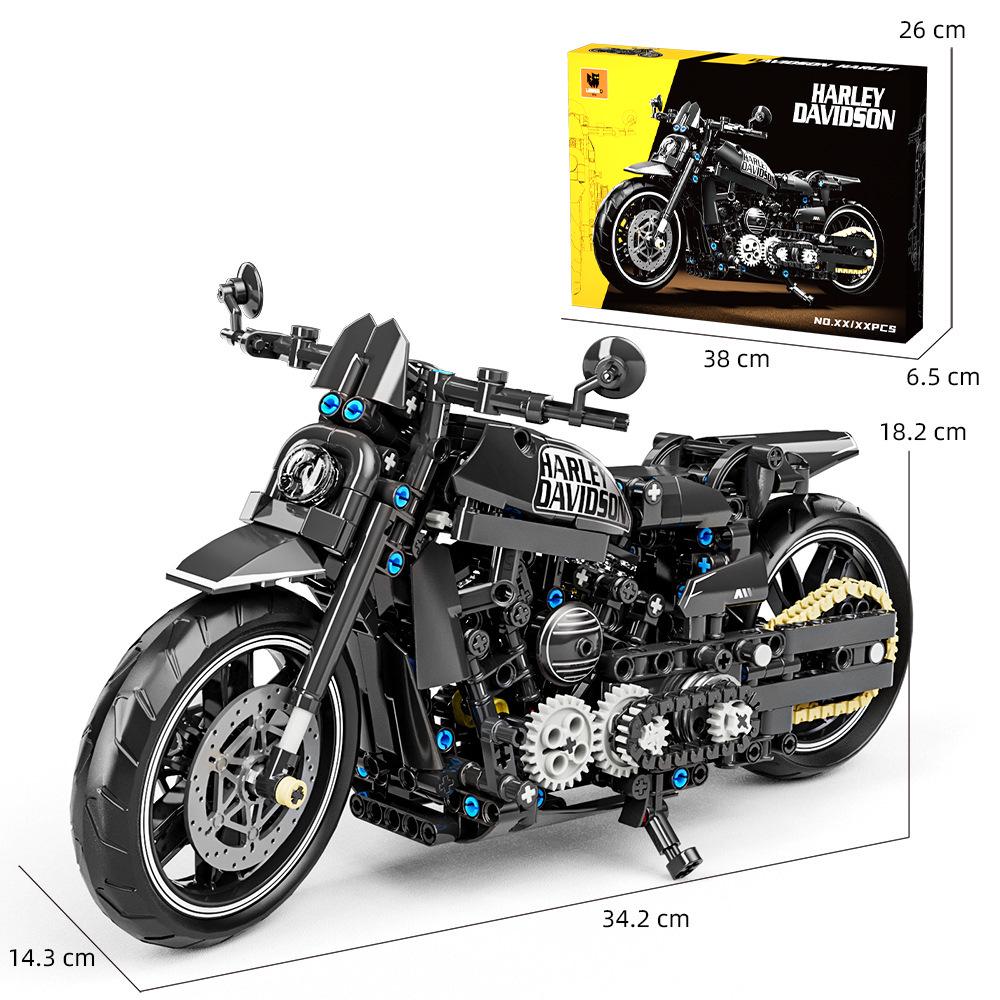 Lei Mao 1127 Harley Motorcycle Ducati Building Blocks Model Toy - Hot Selling for Boys