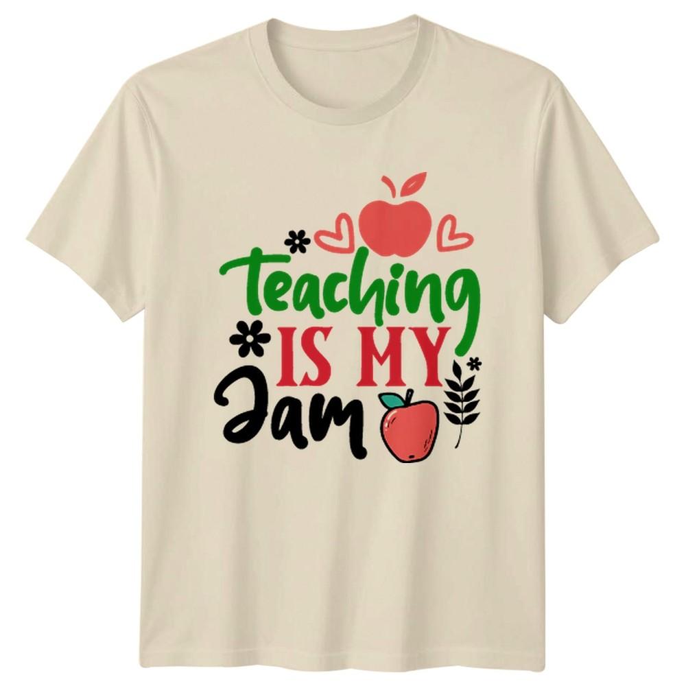 Teaching Is My Jam Unisexs TShirt School Teaching Fathers Day Gift For Her