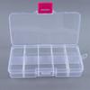 Abnehmbarer Transparenter Aufbewahrungskoffer 10 Fächer Aufbewahrungsbox Angelbox Angelzubehörbox