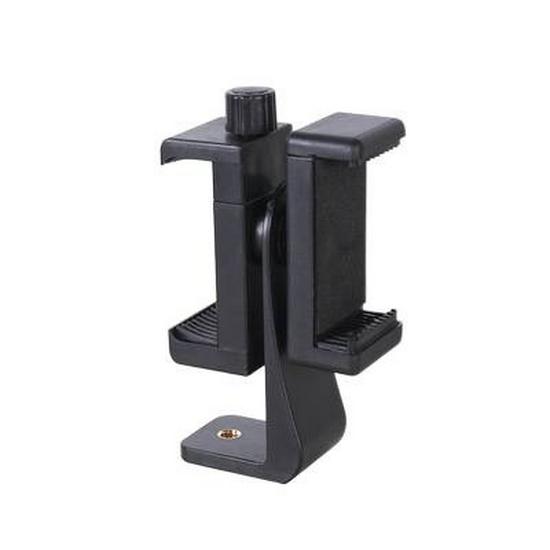 Double-Sided Phone Clip Desktop Tripod & Handheld Selfie Stick with Teleprompter for Live Streaming